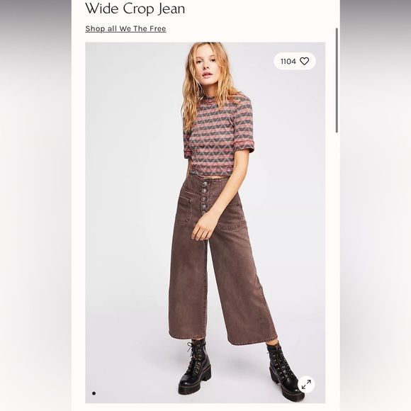 Free People Wide Leg Jeans - Picture 6 of 12